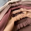 Etnische kleding Premium zware chiffon hijaabs elastische band hoofddoek klaar om te dragen Instant hijab lange sjaal