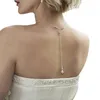 Collane con ciondolo Collana di perle di moda Decorazione per la schiena di nozze Fondale Catena per il corpo per donna Signora