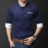 Camisas de vestido masculinas homens de manga longa Slim Fit de alta qualidade roupas de homem macio casamento confortável camisa formal de escritório comercial 5xlmen's