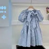 Vestidos de niña Vestidos para niñas 2023 Verano Nuevo Pajarita en la espalda Vestidos con encanto Niña Princesa Temperamento Moda Ropa para niños Z0223