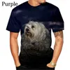 Heren t-shirts Yorkshire terrier anime kleding 3d print man dames t-shirt harajuku korte mouw o-neck casual fun t-shirt 022223H