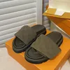 Womens Slippers Pool Pillow Sliders Sandals Men Slides Flat Mules Shoes Fashion Comfort Summer Sandals With Box