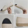 Klassische Espadrilles für Damen mit flachem Stiefel, Designer-Schuhe, Loafer aus Segeltuch und echtem Lammfell, zweifarbige Zehenkappe, modische Freizeitschuhe, Größe 35–41