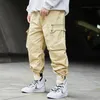 Männer Hosen Männer Hip Hop Fracht Übergroßen Streetwear Jogger Breite Beine Hosen Männlichen Harajuku Lose Beiläufige PantsMen's