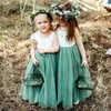 Robes de fille fleur fille robe bébé enfants été princesse fête dentelle robes d'anniversaire de mariage enfants vêtements 2 4 6 8 10 12 14 Z0223