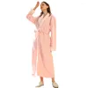 Women's Sleepwear Nightgown Flannel Women's Winter Men's Coral Fleece Couple Bathrobe Autumn And Thickening Long