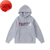 Men's Tracksuits Men Women Color Flocking Hoodie Sweatshirt Suit Trapstar Fleece Set Hoody Clothing Sweat 202321