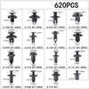 Other Auto Parts 620 Pcs/Box Car Fastener Clips Mixed Fasteners Door Trim 16 Sizes Bumper Repair Kit Expansion Screw Clip Buckle Dro Dhucz