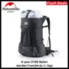 Borse da esterno Naturehike 30L Zaino da campeggio Grande capacità Borsa sportiva da arrampicata impermeabile in nylon 210D traspirante ultraleggero