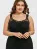 Casual Dresses Summer Plus Size 5XL High Low Party Maxi Women Dress Sleeveless Solid Lace Elegant Sexy Evening