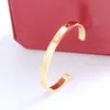 Bracelet de manche de cr￩ateur bracelets d'amour de luxe pour femmes bijoux en acier titanium en zircone cubique 316l pour cadeau