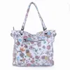 Shoulder Bags Printed Leather Bag Deluxe Canvas Bucket Messenger Large Capacity Shopping Handbag Crossbody For Women