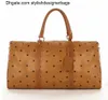 Duffel Väskor 2022 Luxury Fashion Men Kvinnor Högkvalitativ reseduffle påsar Brand Designer Bagage Handväskor stor kapacitet sportväska storlek 45 cm 0223v23