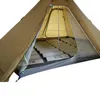 Tents and Shelters ASTA GEAR Track 5 Pyramid tent bushcraft lightweight 45 people outdoor hiking camping with snow skirt rainproof windproof tent J230223