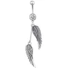 Navel Bell -knop Ringen D0778 Wings buikring sier kleur drop levering sieraden body dhgarden dh6zu