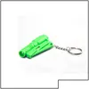 Keychains Lanyards Life Saving Hammer Key Chain Rings Portable Self Defense Emergency Rescue Car Accessories Seat Dhjzs