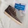 Golden Goose Deluxe Brand GGDB Вы Nouvelle version Mode Femmes High Top Chaussures Mid Slide Super Ball Star Baskets Chaussures De Luxe Sequin Classique Blanc Noir Rose Do-old Dir