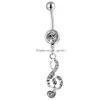 Navel Bell Button Rings D0162 Body Piercing Jewelry Belly Drop Delivery Dhgarden Dhne5