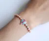 Chaîne à maillons Top qualité animal mignon couleur or rose coeur flèche zircon cubique fille dames mode luxe beau meilleur cadeau bracelet G230222