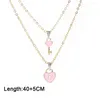 Pendant Necklaces 2pcs Couple Necklace For Women Fashion Key Lock Link Chain Jewelry Delicated Heart Friendship