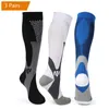 5PC Chaussettes Bonneterie 3 Paires Brothock Chaussettes de Compression pour Femmes Hommes 2030 mmHg Confortable Athlétique Nylon Médical Bas d'allaitement Sport Course Z0221