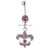 Navel Bell Button Rings D0060 Belly Ring Mix Colors Drop Delivery Jewelry Body Dhgarden Dhtmk