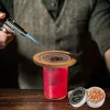 Nieuwe 10 -stcs/lot bargereedschappen cocktail whisky roker kit met 8 verschillende smaakfruit natuurlijke houtkrullen voor drankjes keuken bar accessoires gereedschap groothandel ee