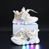 Sandals Children's Led Shoes Boys Girls Lighted Sneakers Baby Boys Shoes Kids Fashion Shoes For Girl Toddler Zapatillas De Deporte 230223