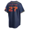 2024 City Connect Baseball Jerseys Astros Yordan Alvarez Jeremy Pena Astros Jose Altuve Mauricio Dubon Алекс Брегман Хосе Абреу Кайл Такер Нолан Райан Джерси обычай