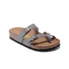 Lyxiga tofflor Designer Birkinstocks Sandaler Summer Men's and Women's Outter Wear Burken Shoes Men's and Women's Mayaril Slip-Toe Flat Bottom Cork Burken Sandals