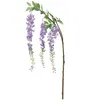 Dekorativa blommor konstgjorda wisteria blomma högkvalitativa långa bönor bröllop trädgård landskap dekoration