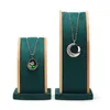 Jewelry Pouches Solid Wood Three-dimensional Pendant Necklace Display Stand Window Props Two-piece Customized Spot Bags