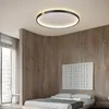 Ceiling Lights Modern Lamp Black Round 3 Colors LED Dimmer Home Decor Office El Bed RoomCeiling