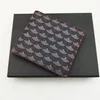 Portafogli corti da uomo di moda Portafoglio classico da uomo in vera pelle con motivo a squame di pesce con slot per carte Portafoglio bifold Portafogli piccoli con B254w