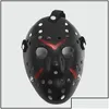 Partymasken Maskerade Jason Voorhees Mask Freitag, der 13. Horrorfilm Hockey Scary Halloween Kost￼m Cosplay Plastik Fy Drop Dhsqe