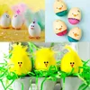 Party Decoration 10st Plastic Easter Eggs Simulering Pigeon Chicken Egg Model Kids Diy Målning Fake For Decor Education Toy Y2302