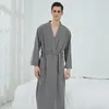 Vêtements de nuit pour hommes 3258 Peignoir Sauna Pyjamas Hommes Femmes Mince Chemise De Nuit Longue Amoureux Maison Vêtements El Robe Vêtements De Nuit Q71
