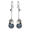 Boucles d'oreilles créoles Le tempérament de beauté du personnage contracté Longue femme Joker Crochet d'oreille Eardrop Tassel