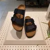 Luxury Slippers Designer Birkinstocks Sandals Boken Cork Slippers Germany Boken Double-button Women's Shoes Summer Men's Shoes Fashion Arizona