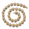 Hip Hop Fashion Cz Diamond Collece Brass Gold Alted Ice Big Pearl Bark Change Collece