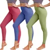 Aktiva byxor Kvinnor Elastisk träning i full längd Randig tryck Yoga Push Up Workout Gym Daily Running Fitness Sports Quick Dry Nylon