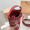 shoulder bag crossbody designer handbag women Elegant Strawberry Leather bucket large beach totes lady purse High quality