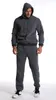 Mens Tracksuits 2 Piece Set Spring Winter Sweatsuits for Casual Hoodie Sports Jogging Suits Sets Clothing 230223