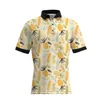 19SS Новый стиль ананасовый печать мужские повседневные рубашки Polo Sig Mens Designer T Roomts Loose Version298m