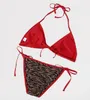 costumi da bagno bikini firmati bikini di lusso costumi da bagno da donna affascinanti costumi da bagno in spiaggia set da due pezzi costume da bagno a tre punti con stampa classica di lettere