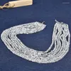 Kedjor grossistbröllop halsband 4 6mm flerskikt fasetterat glas kristall passform handgjorda smycken 17-25 tum för kvinnodagen H224