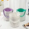 Nieuwe sublimatie blanco Diy Easter Basket Zakken feestbenodigdheden katoenlinnen met cadeau en eieren jagen snoeptas Halloween opbergzak handtas speelgoed emmer ee