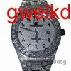 Hoogwaardige mode Iced Out Out Watchesmens Pols Luxury ronde Cut Lab Gr DDGU 9CC2