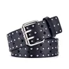 Belts Fashion Alloy Women Star Hole For Genuine Leather Style Ladies Retro Decorative Punk Pin Buckle Jeans