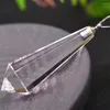 Decorative Figurines Natural Clear Quartz Crystal Point Wand Pendant Reiki Healing Pendulum Chakra Stone Necklace Mineral Rock Gemstone